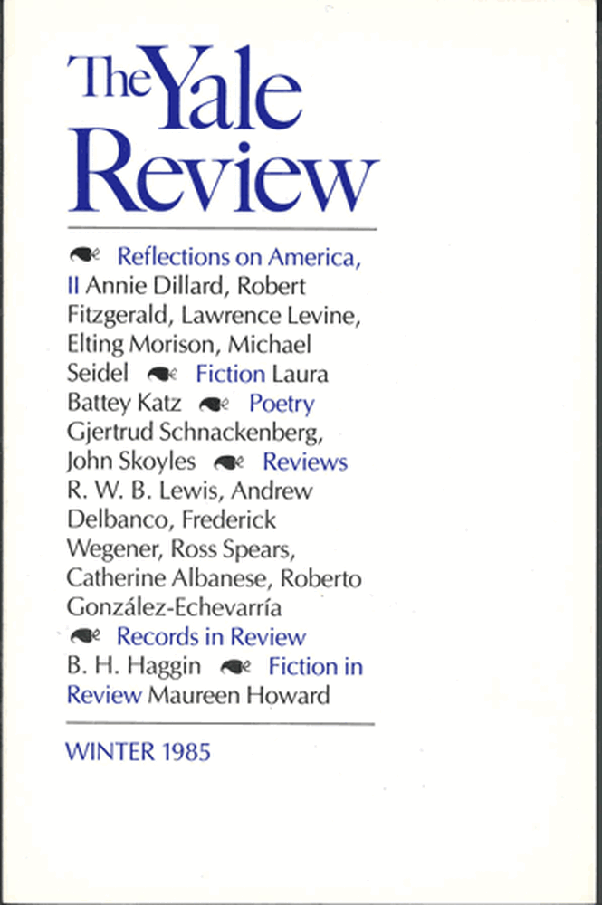 Winter 1985 cover image