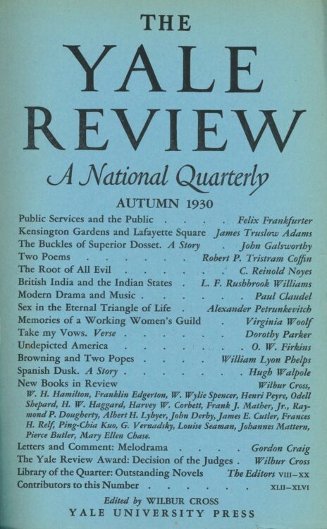 Autumn 1930 cover image