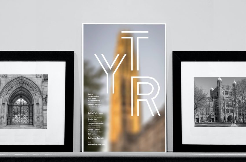 Photos of Yale University, and a cover of The Yale Review.