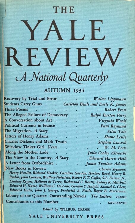 Autumn 1934 cover image