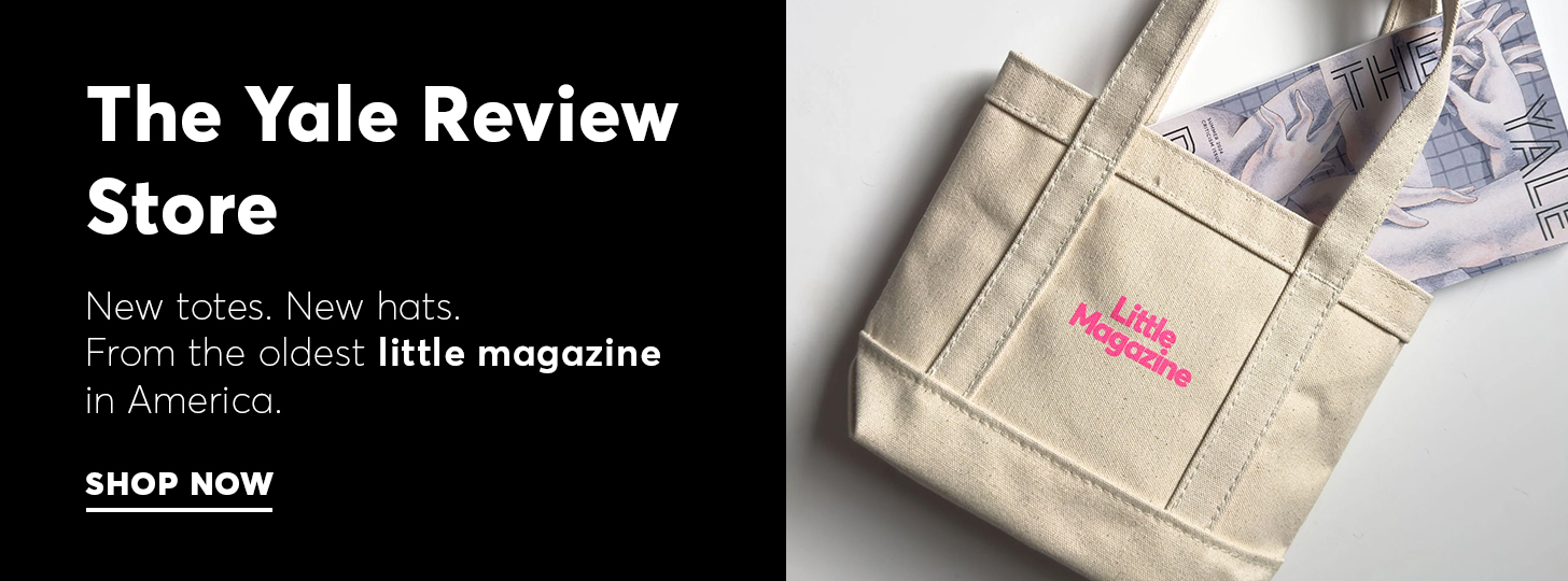Black hat with 'Little Magazine' in white. The Yale Review Store is now open.