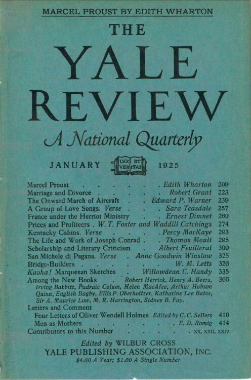 January 1925 cover image