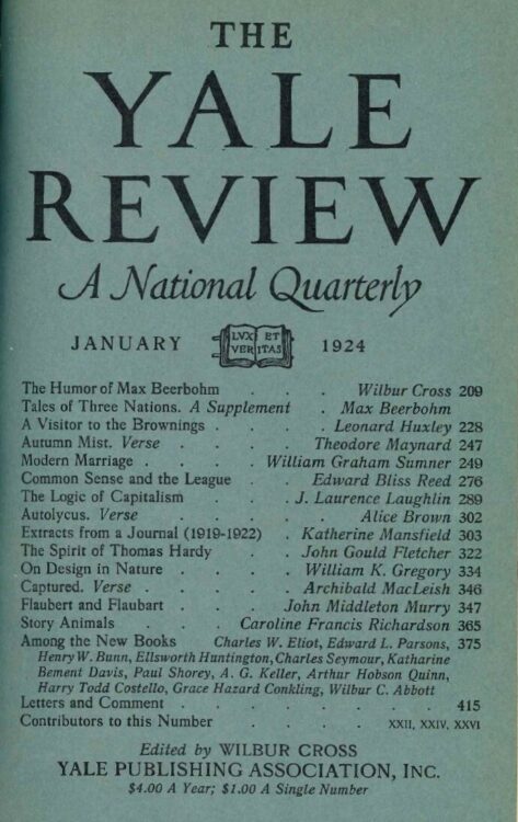 January 1924 cover image