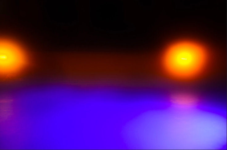 A blurred photo of lights