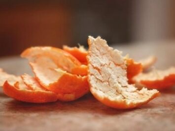 Orange peel.