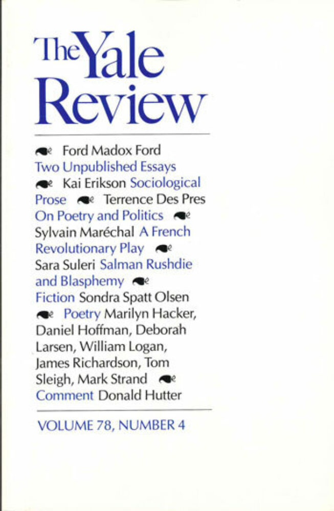 Summer 1989 cover image