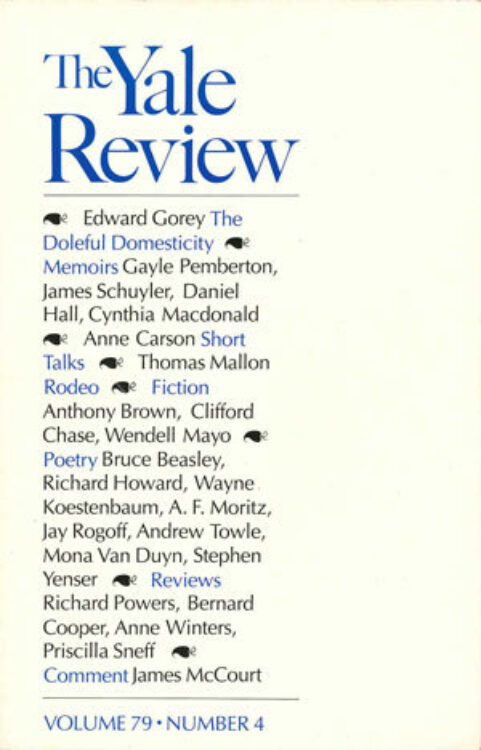 Summer 1991 cover image
