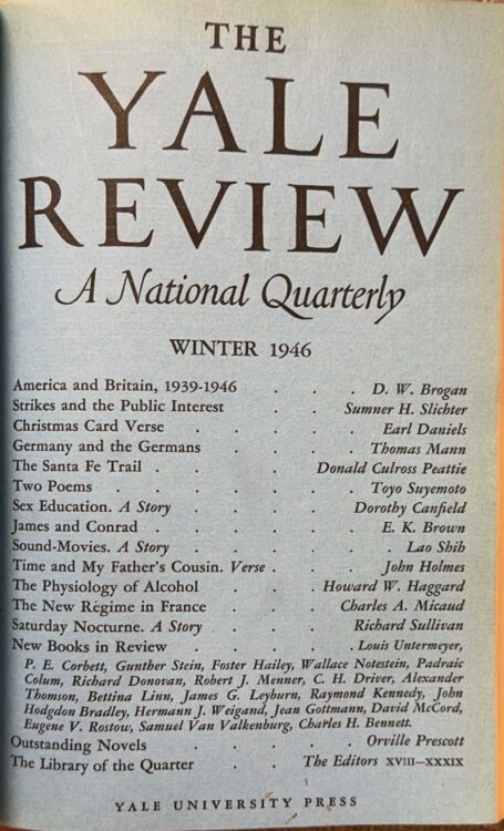 Winter 1946 cover image