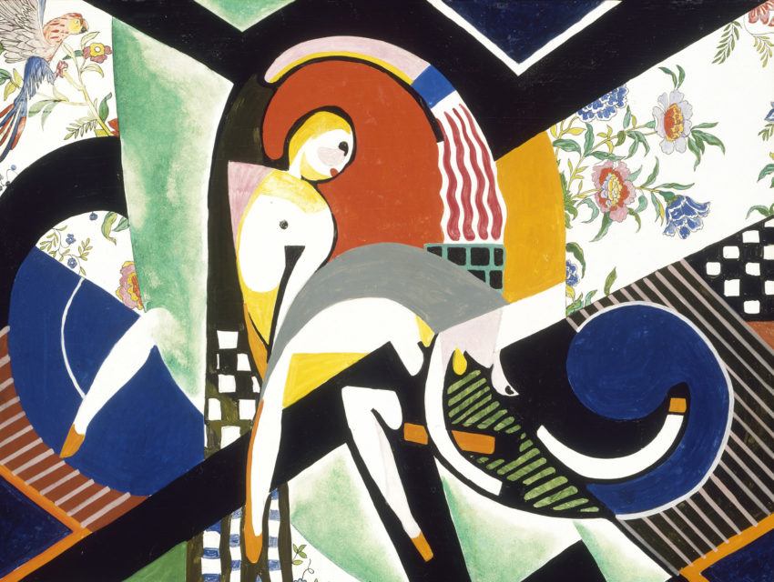 Painting of an abstract storm