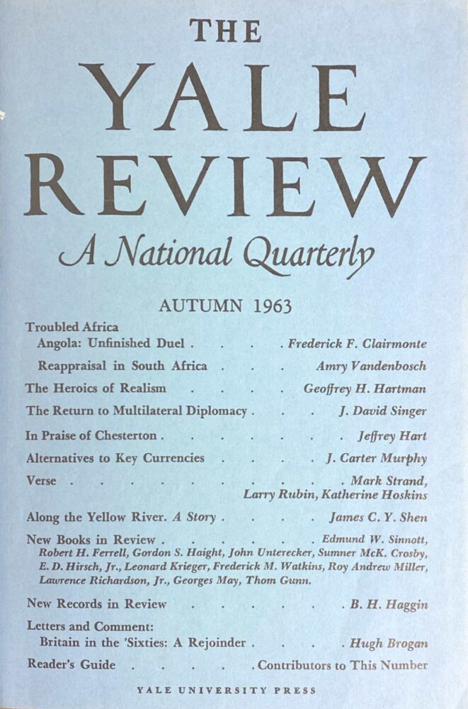 Autumn 1963 cover image