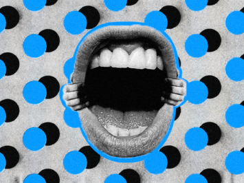 An open mouth; Illustration by Laura Padilla Castellanos