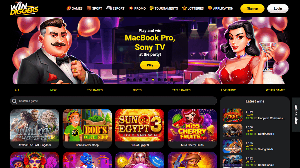 Win Diggers gambling enterprise